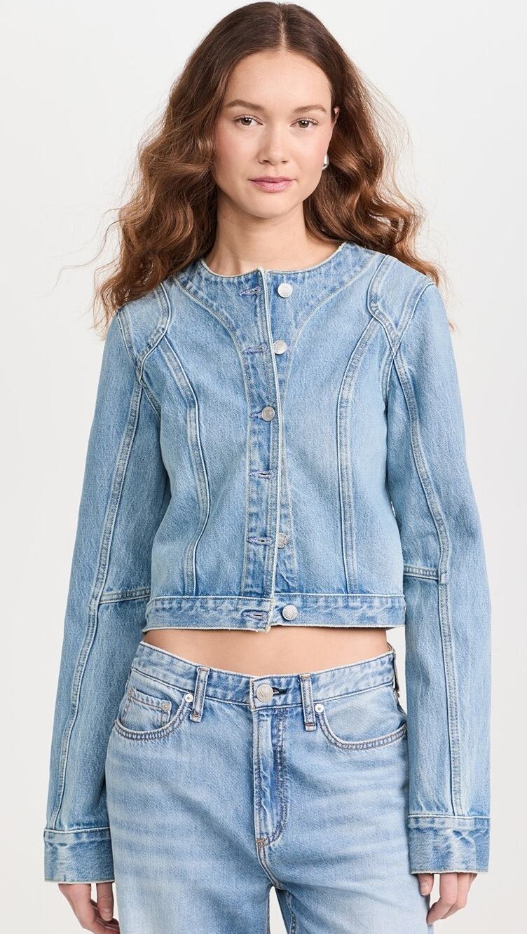 ReDone Seamed Tailored cotton denim jacket size large